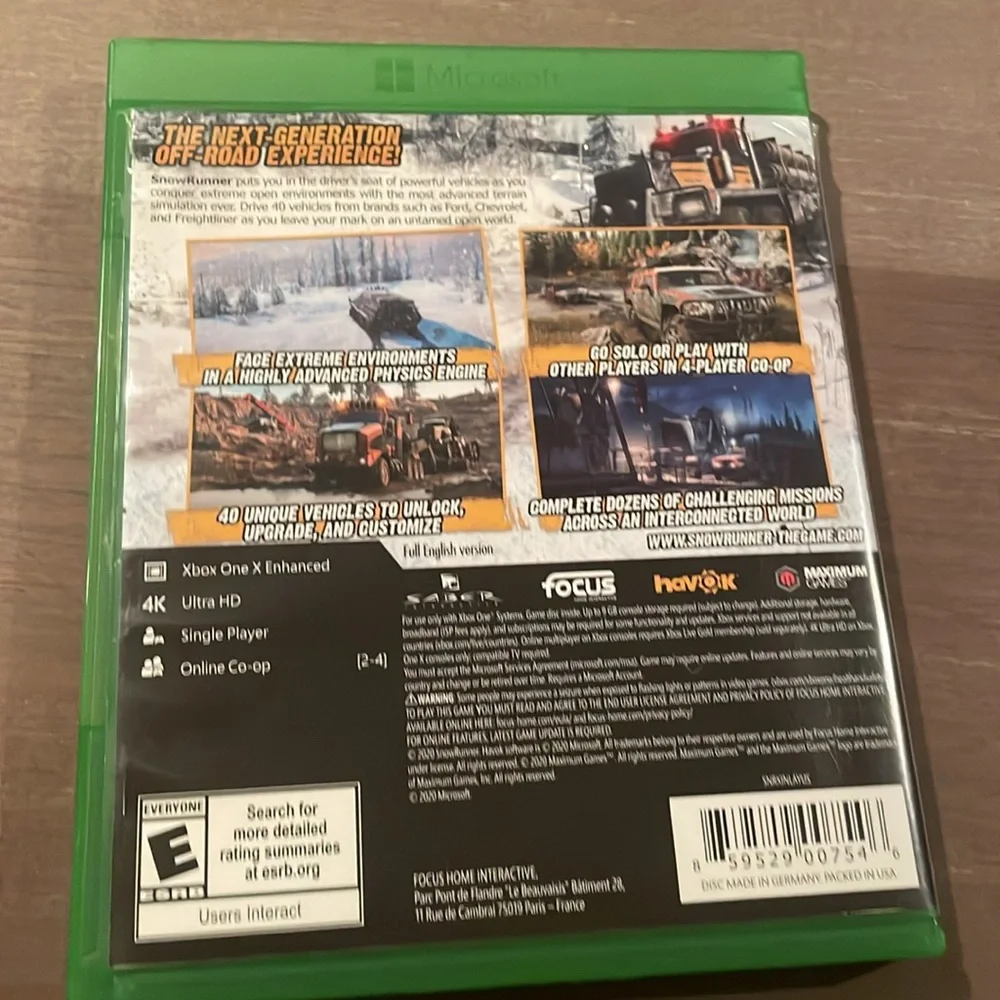 Snow Runner for Xbox NEW - Picture 2 of 2